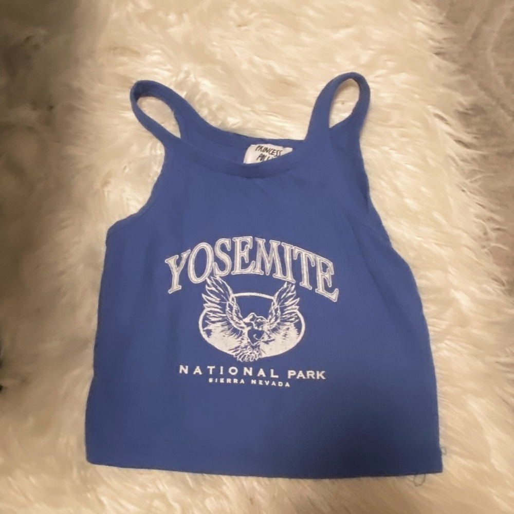 Blue Yosemite tank top